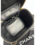 Chanel Vanity Cosmetic Case Black Caviar Leather Bag