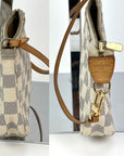 Louis Vuitton Pochette Accessories White  Damier Azur Bag