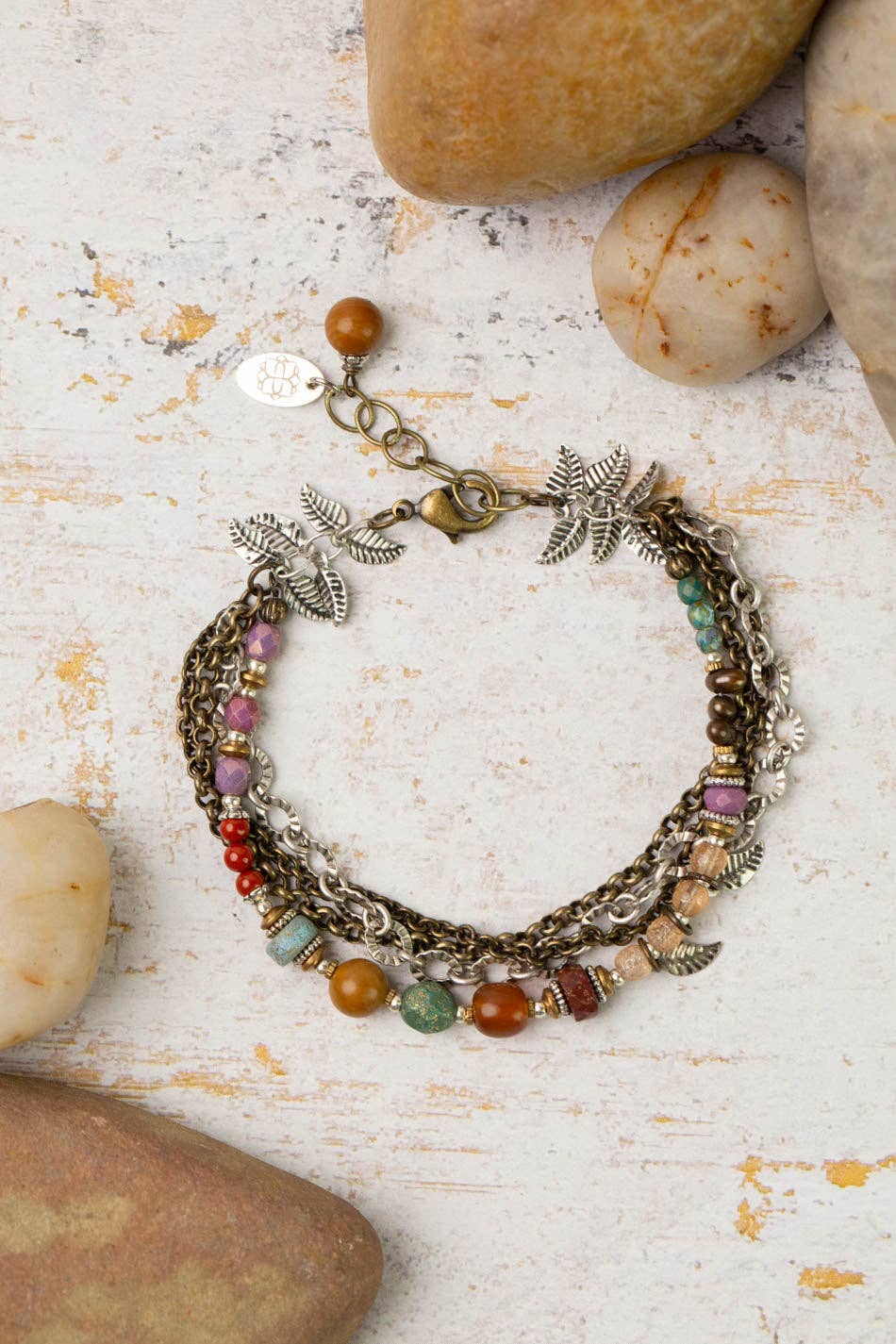 Jasper and Czech Glass Bracelet