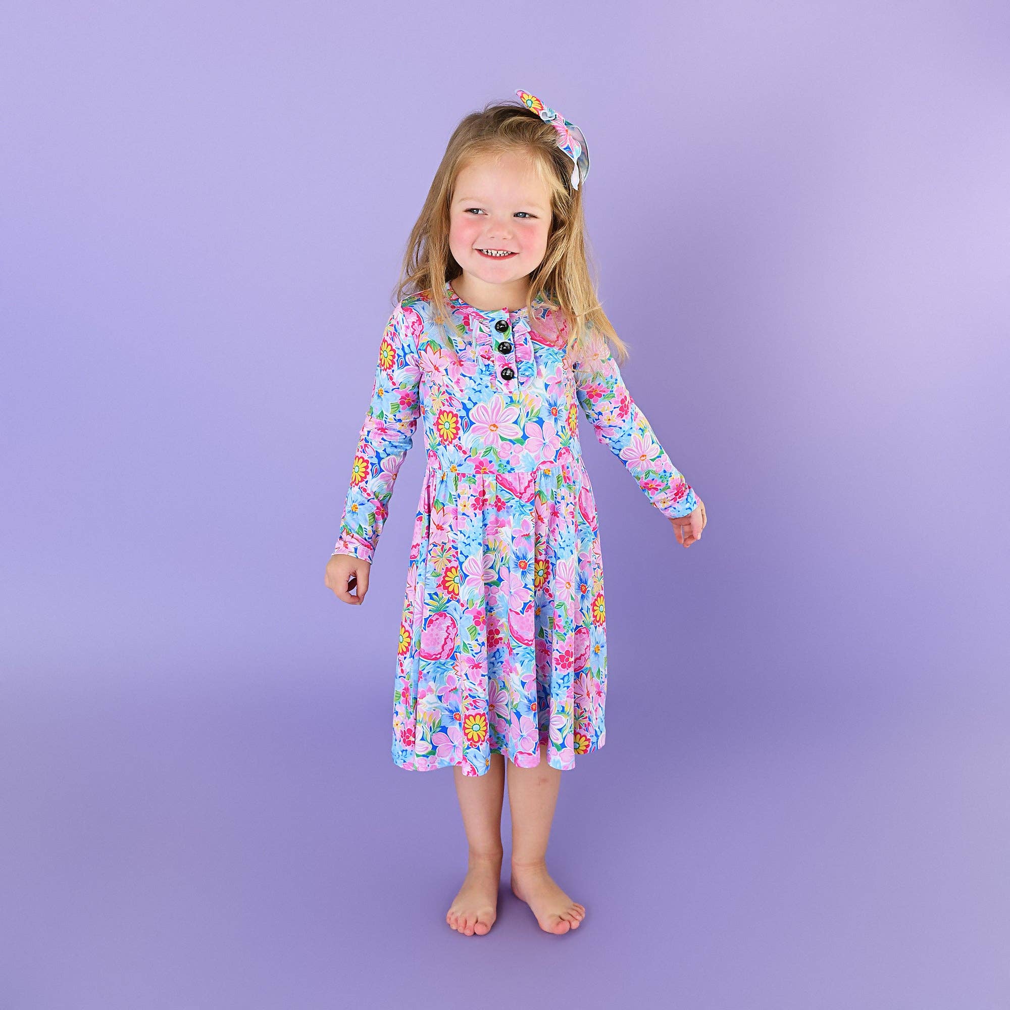 Pippa Floral Tutu Dress Bambo Valentines Day Outfit