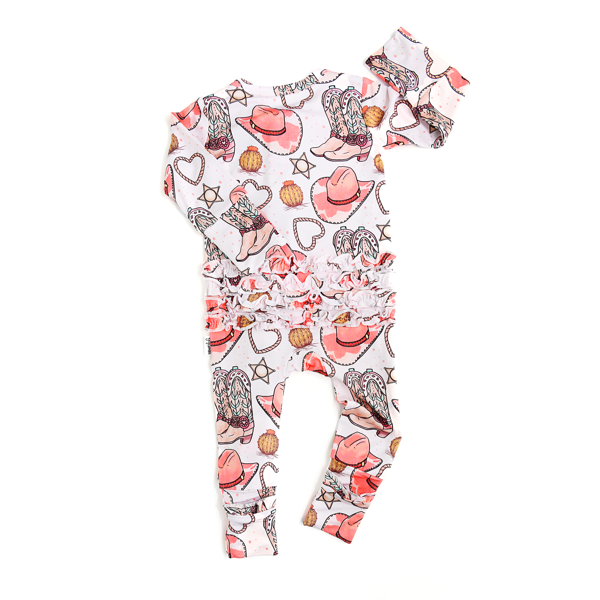 Bamboo Baby Pajama Sleepies Little Baby Ruffle Zip Reba