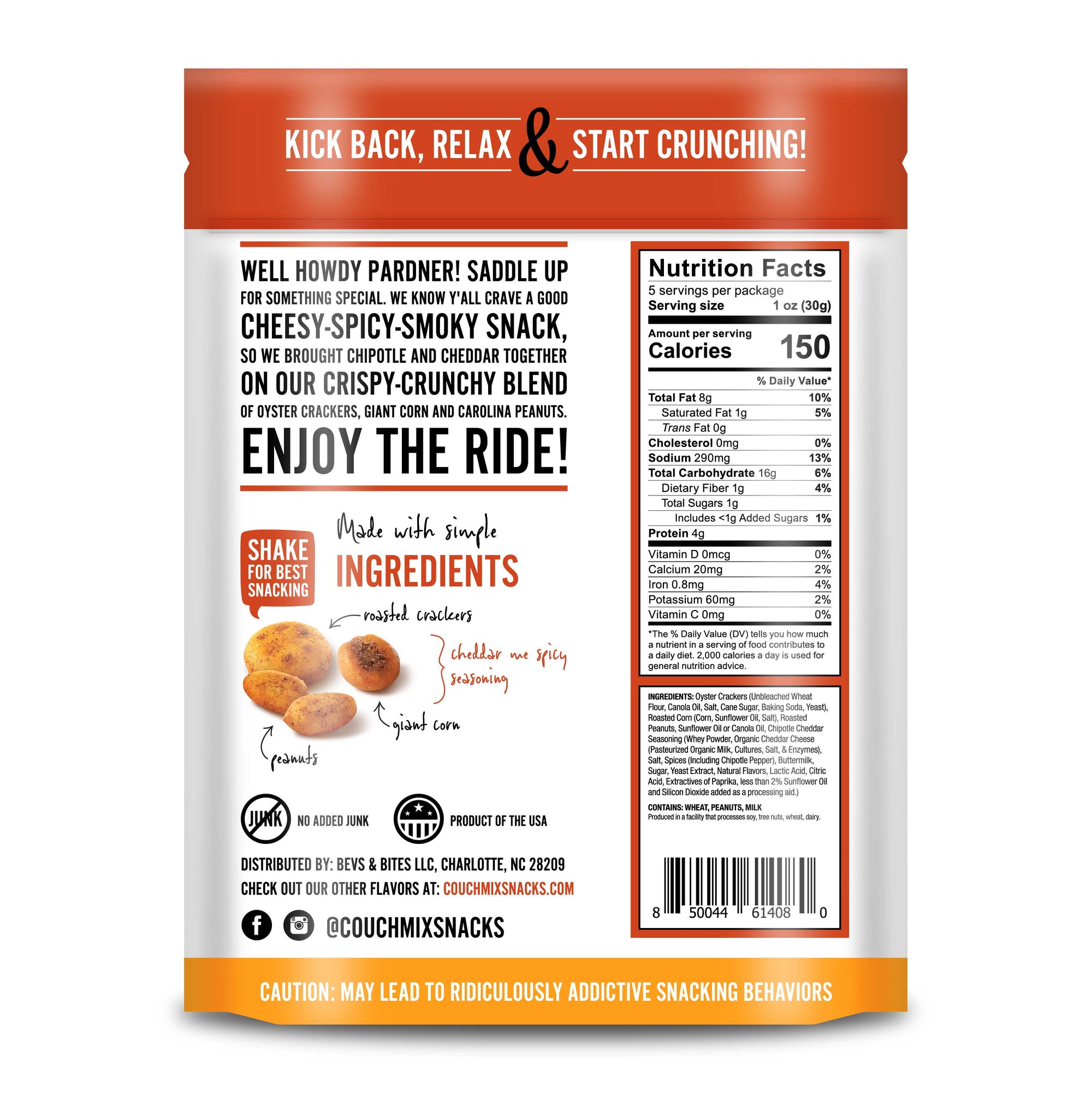 Couch Mix® - Chipotle Cheddar 5.5-oz bag