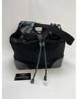 CHANEL Satin CC Large Black Bucket Shouler Bag