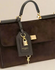 Dolce & Gabbana Suede My Sicily Top Handle