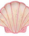Shell Charm Handwoven Iraca Decorative Tray