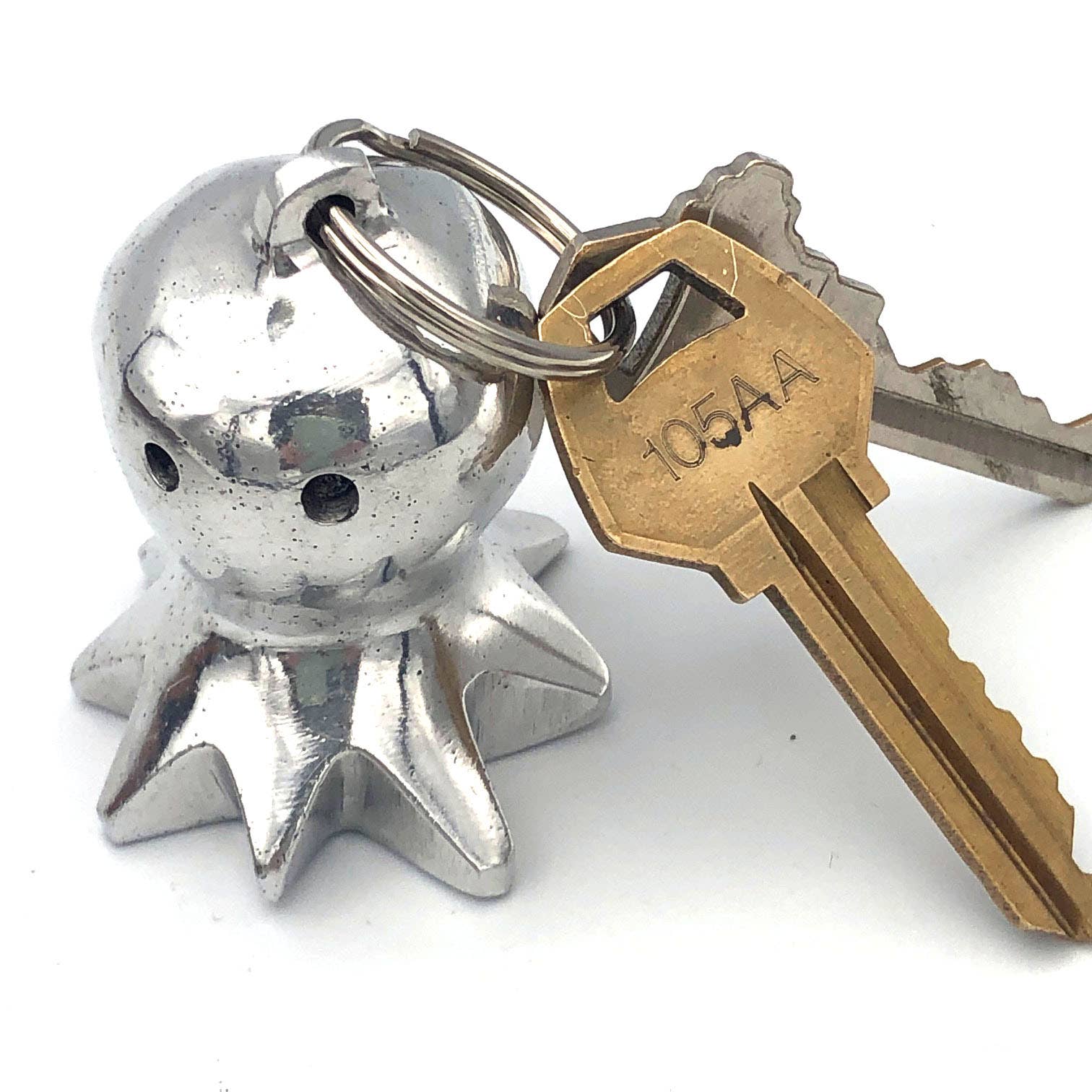 Aluminum Octopus Keychain