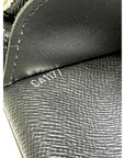LOUIS VUITTON Epi Brazza Long Black Leather Wallet