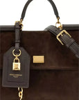 Dolce & Gabbana Suede My Sicily Top Handle