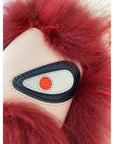 Fendi Red Fur Bag Bugs Leather Key Chain / Bag Charm