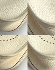 HERMÈS Taurillon Clemence Evelyne TPM Nata White Crossbody Bag