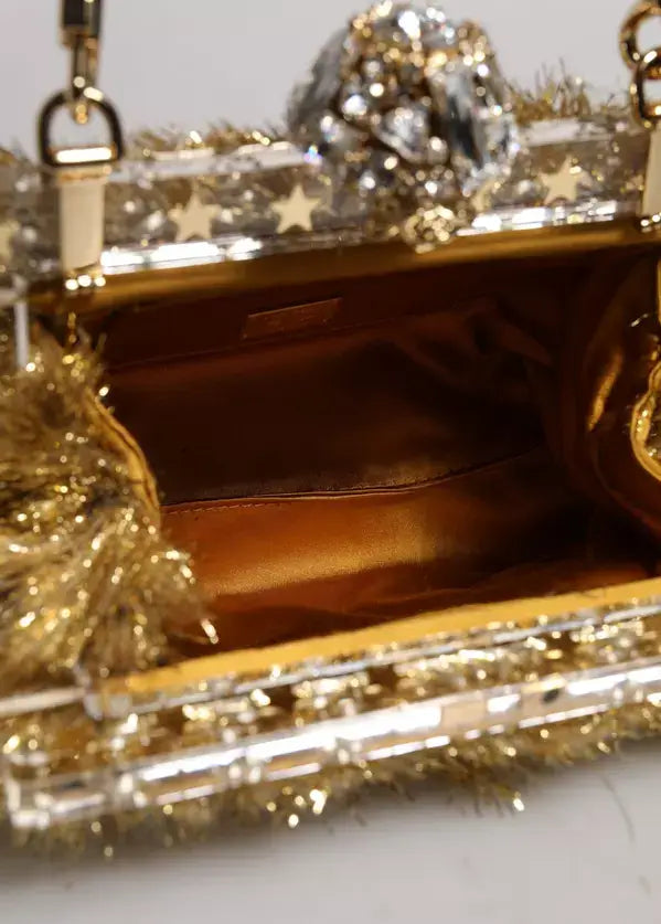 Dolce &amp; Gabbana Vanda Crystal Clutch