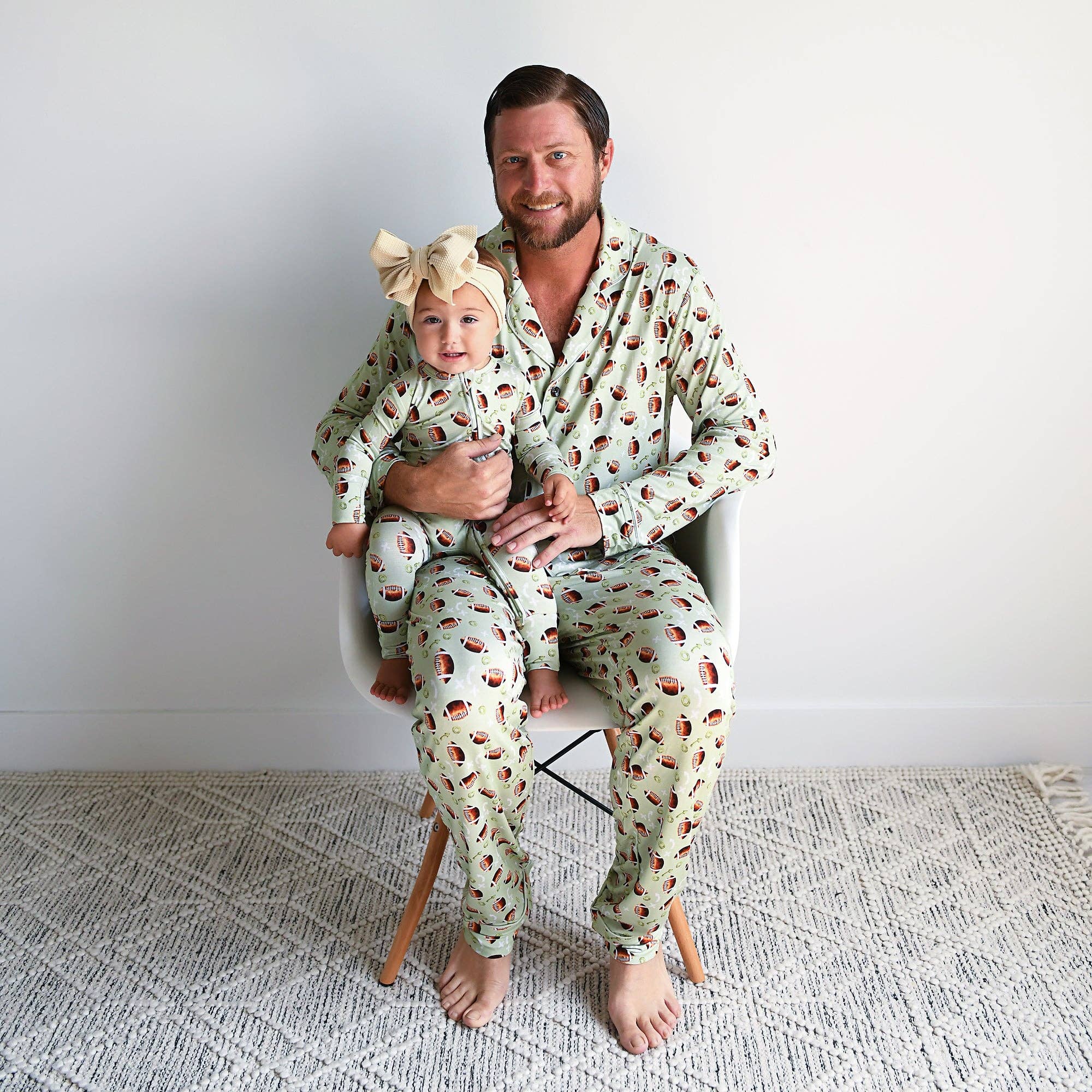 Bamboo Baby Pajama Sleepies Little Baby Zip Madden Football