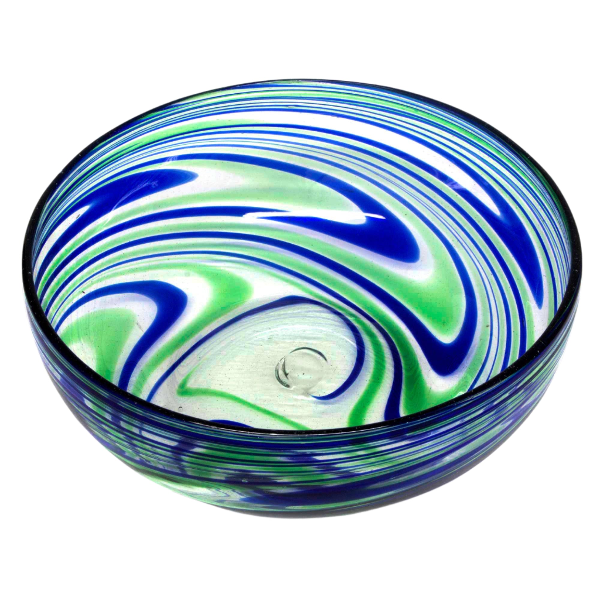 NOVICA Elegant Energy Blown Glass Bowl