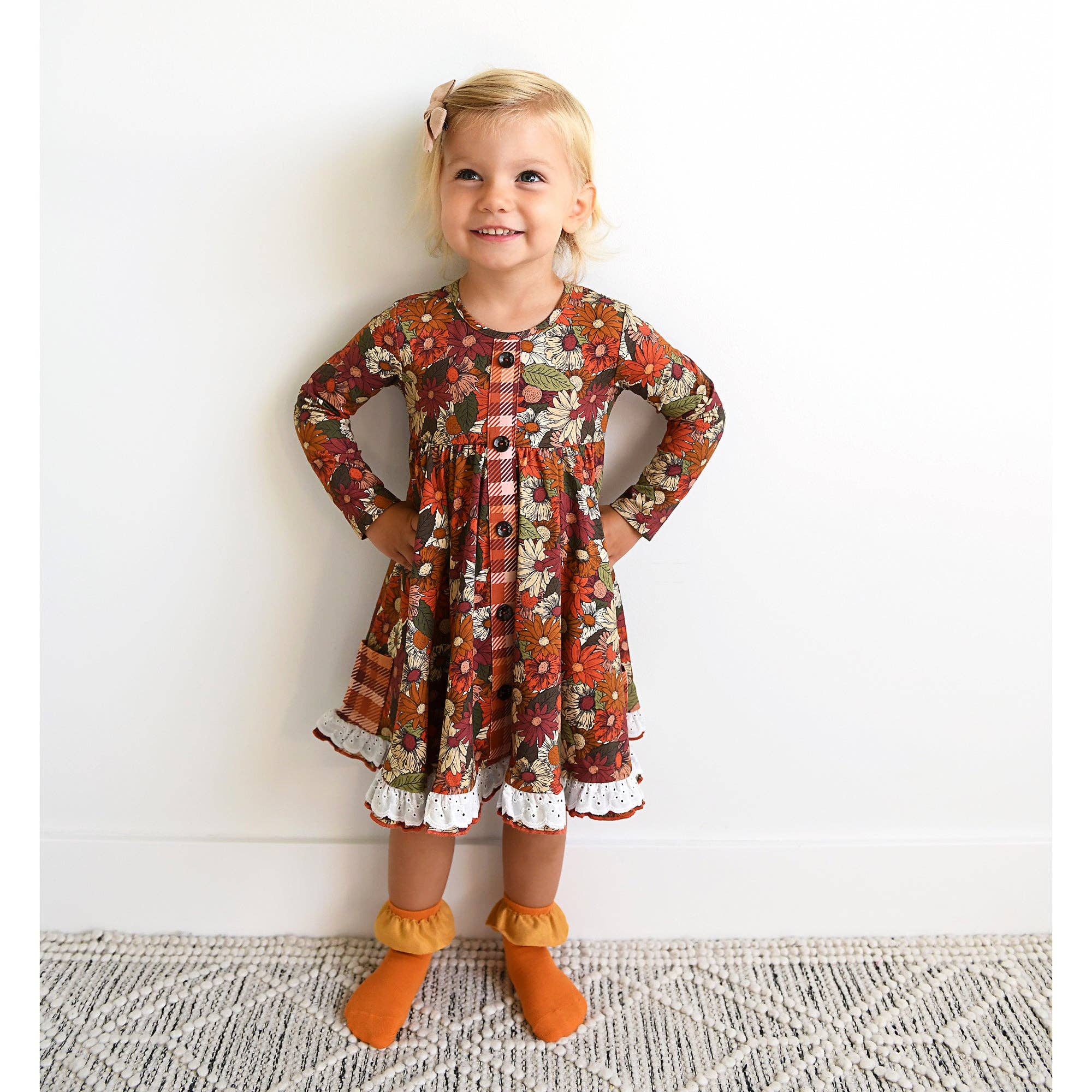 Baby Children Kids Clothing Apparel Button Dress Ruthie &amp; Westin Plaid