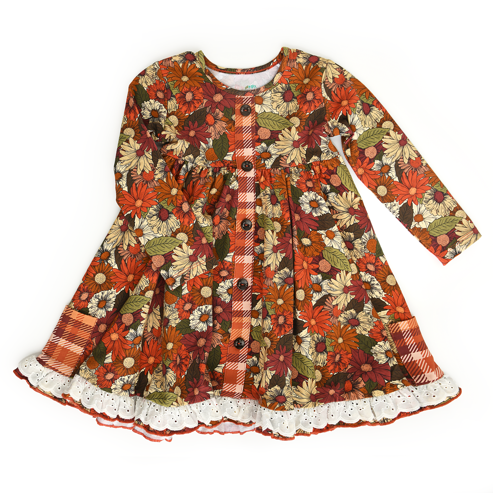 Baby Children Kids Clothing Apparel Button Dress Ruthie &amp; Westin Plaid