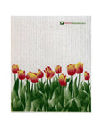 Swedish Dishcloth Orange Tulips