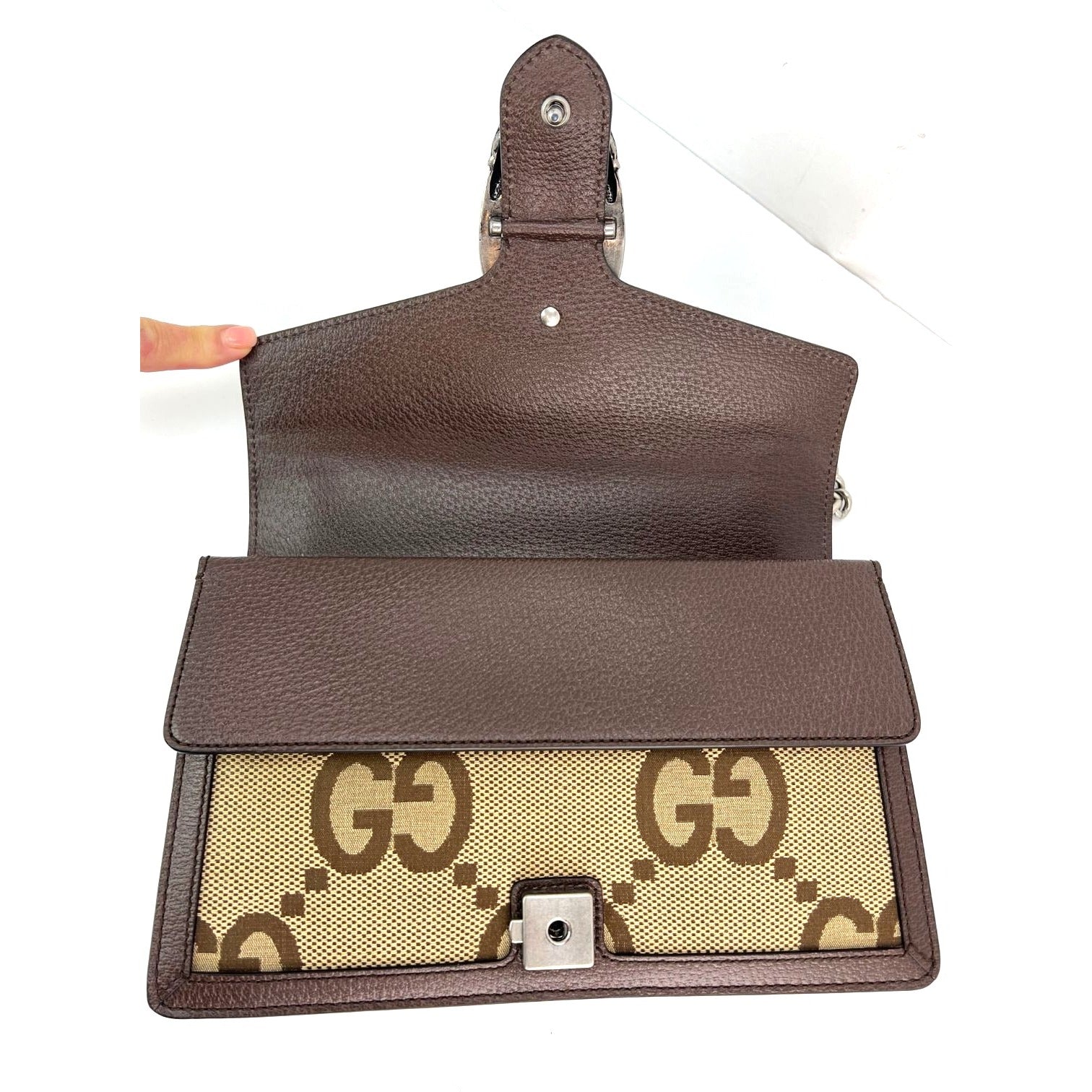 Gucci Dionysus Small Jumbo GG Canvas Beige Shoulder Bag