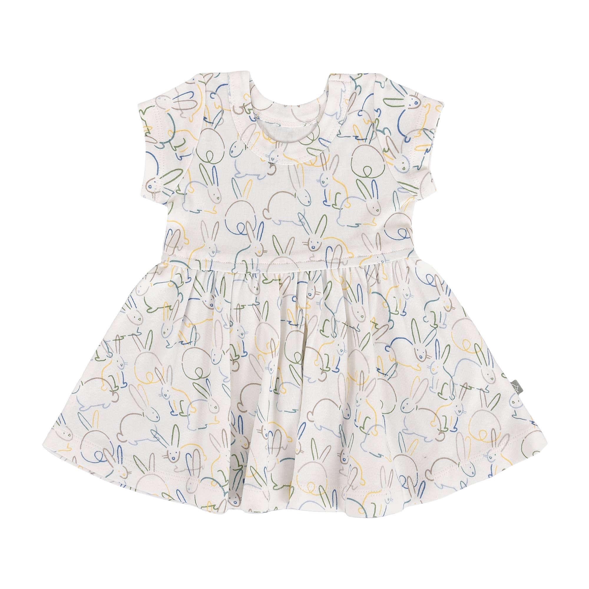 finn + emma Bunny Delight Organic Cotton Twirl Dress