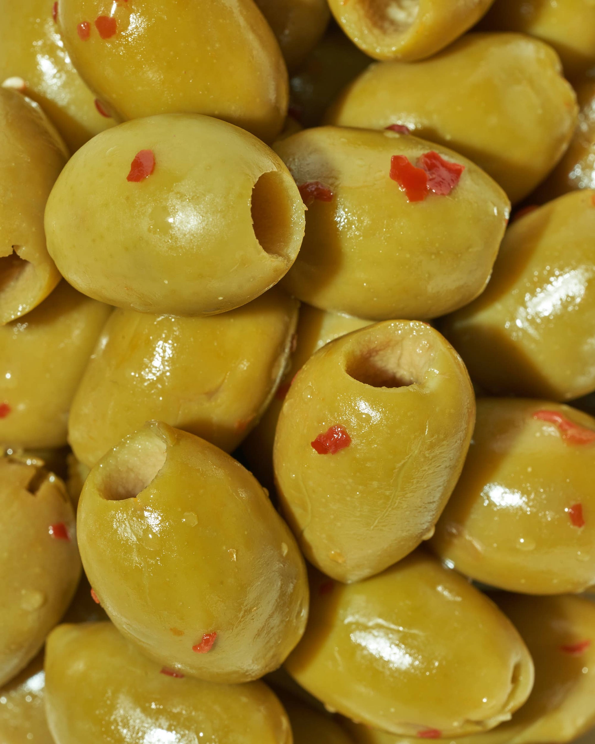 Hot &amp; Spicy Green Olives