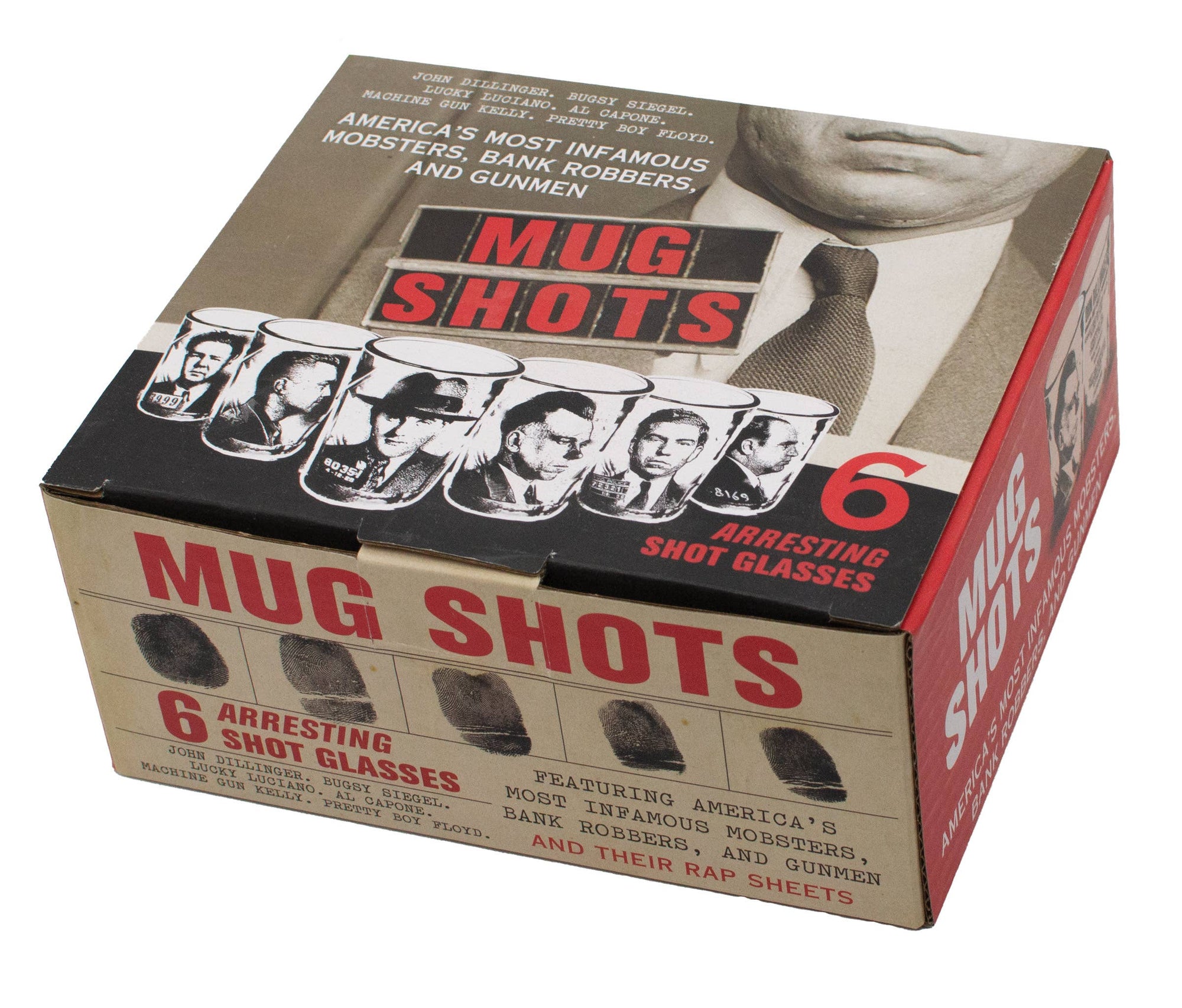 Notorious Gangsters Mug Shots Shot Glasses