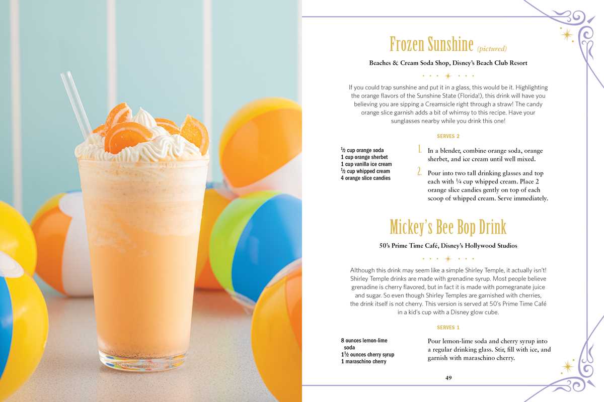 Disney Parks Drink Recipe Book