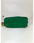 Bottega Veneta Green Chain Leather Pouch Bag  Clutch