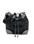 CHANEL Satin CC Large Black Bucket Shouler Bag