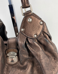 Louis Vuitton Large Mahina Metallic Bronze Leather Shoulder Bag