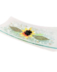 GIRASOLE rectangular floral pocket emptying cm 29x13