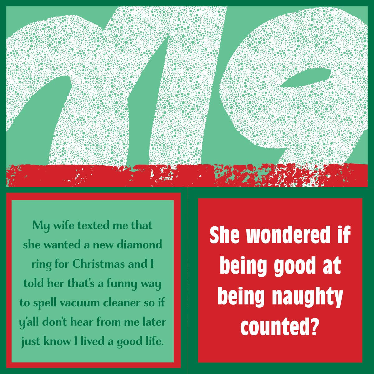 Napkin: XMAS Counted