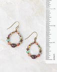 Czech Glass Hoop Earrings