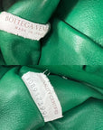 Bottega Veneta Green Chain Leather Pouch Bag  Clutch