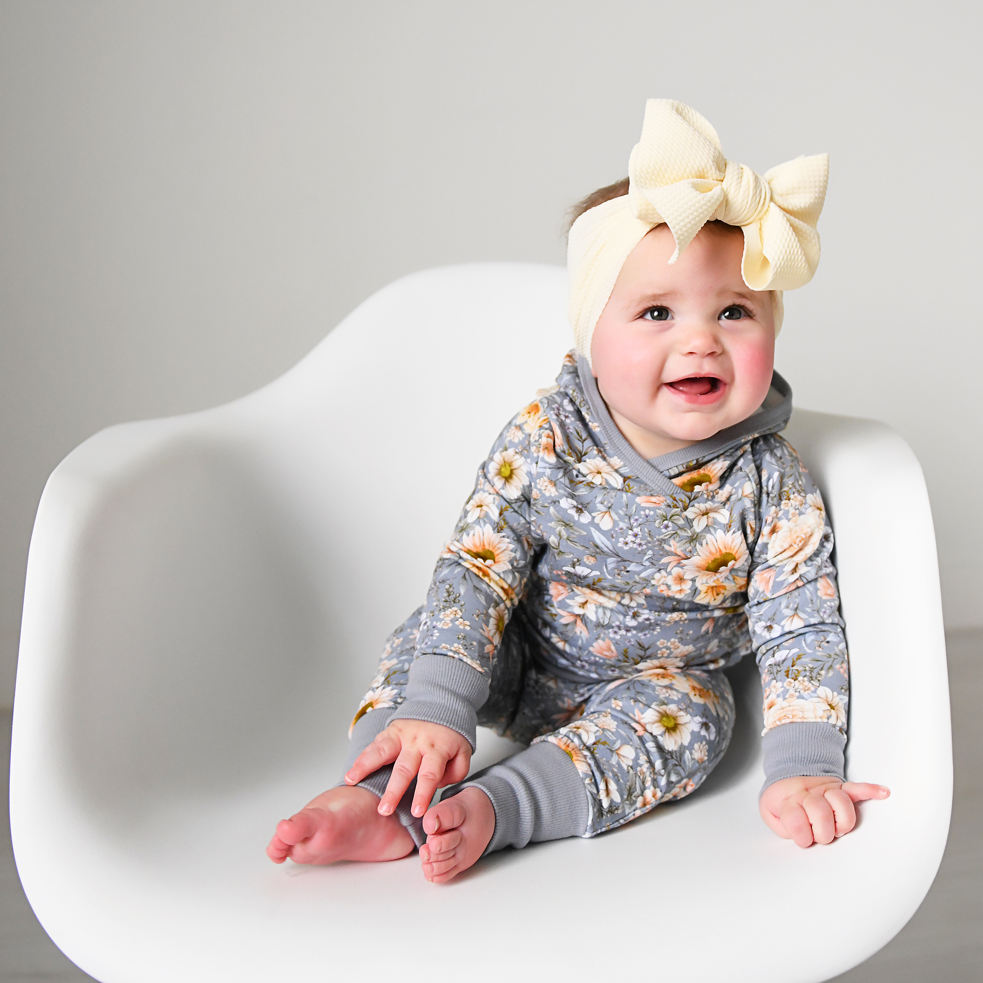 French Terry Bamboo Two Piece Hoodie Set Elodie Floral