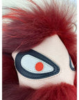 Fendi Red Fur Bag Bugs Leather Key Chain / Bag Charm