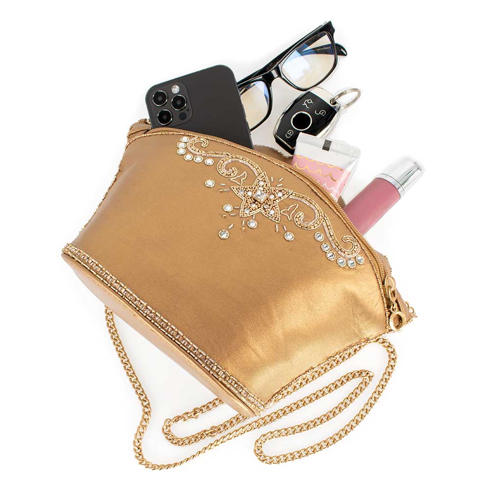 Mary Frances Golden Rule Crossbody Handbag