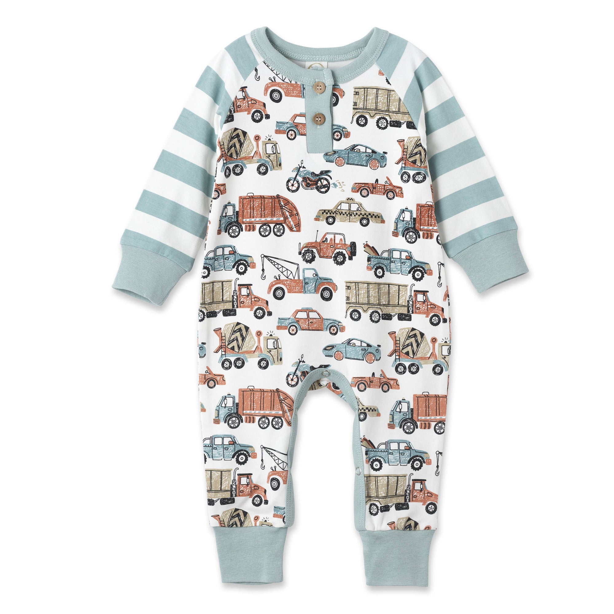 Tessa Babe Let&#39;s Ride Bamboo Henley Romper