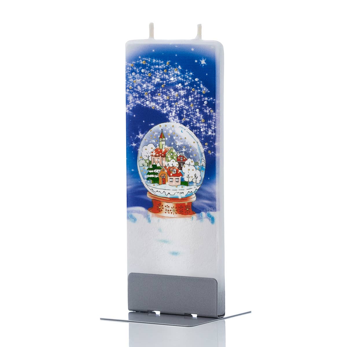 Flat Handmade Candle-Snow Globe