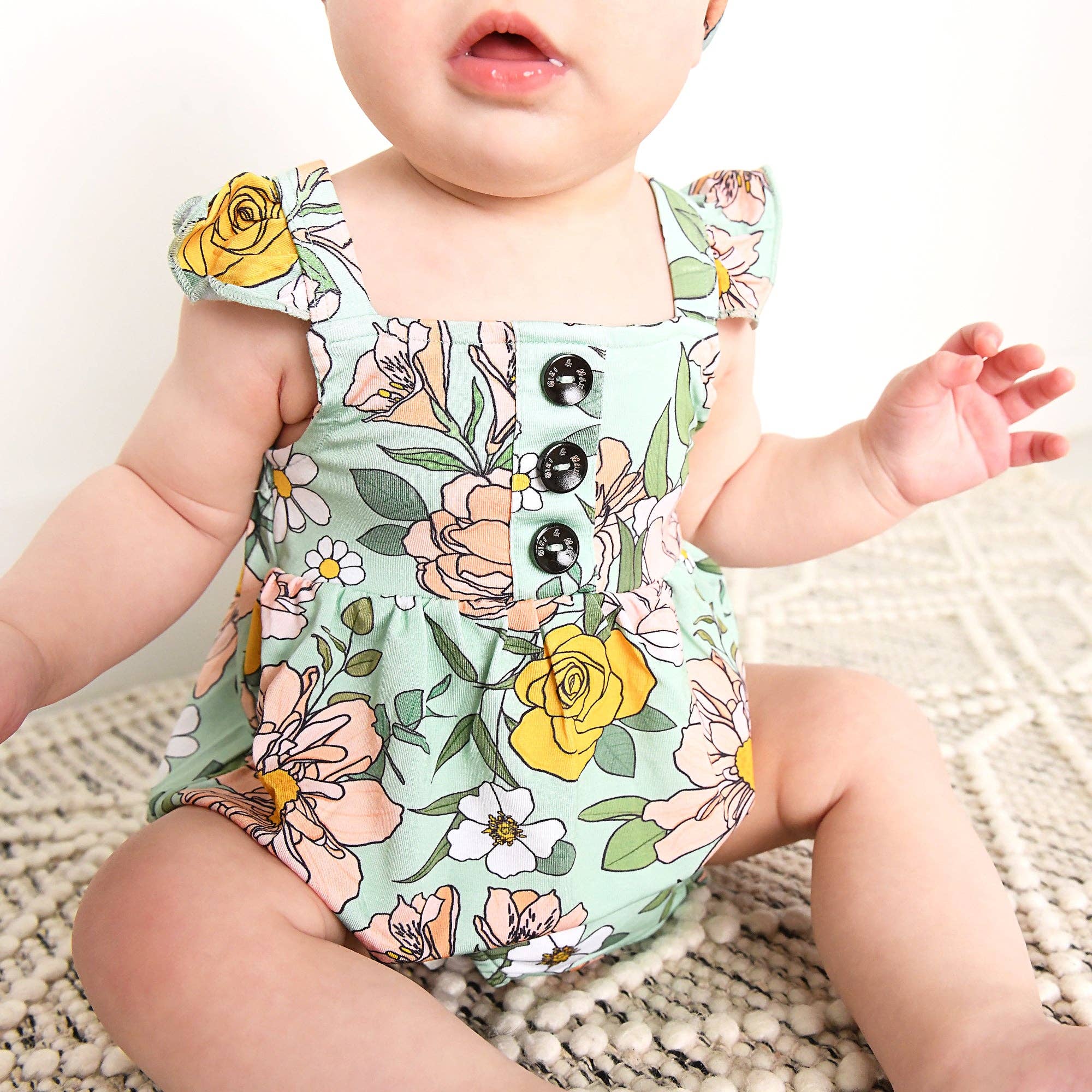Bamboo Baby Girl Dress Clothing Kendra Floral