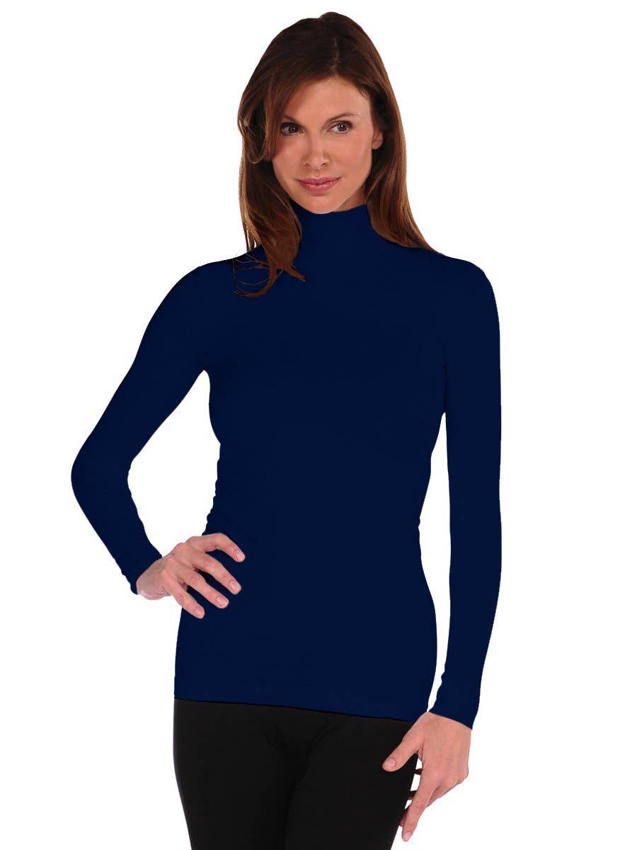 Tees By Tina Long Sleeve Mock Neck Turtleneck (800MN)