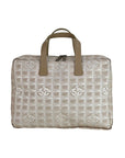Chanel Canvas Nylon Travel Briefcase Attache Bag 