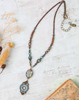 Czech Glass and Crystal Necklace