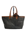 GOYARD St. Louis Goyardine PM Black Tote Bag