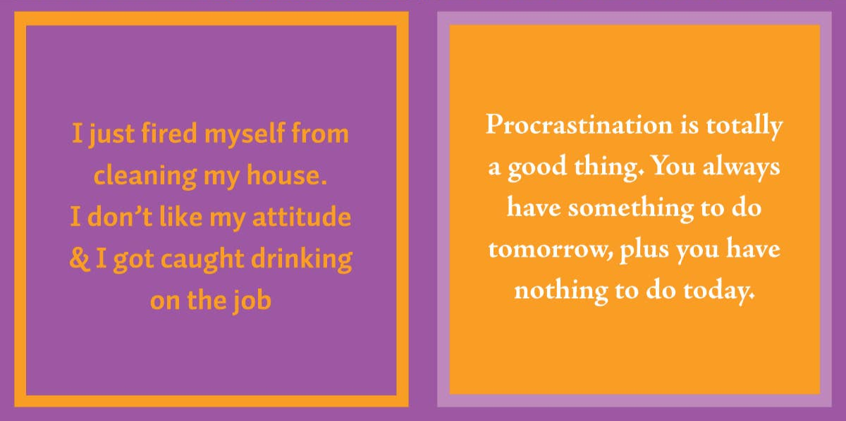Drinks On Me Napkin - Procrastinate