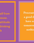 Drinks On Me Napkin - Procrastinate
