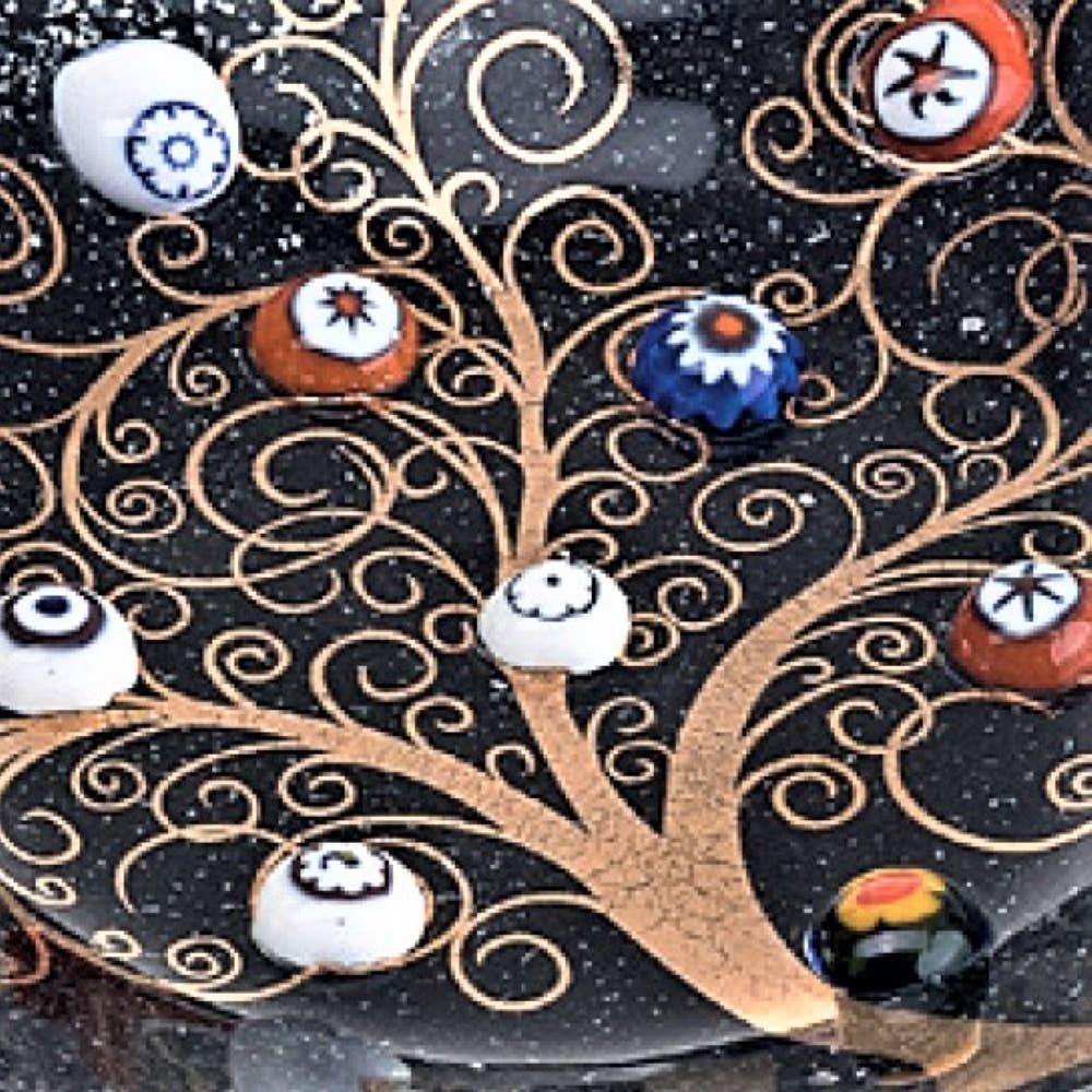 Heart table photo frame, Tree of Life, black cm 20