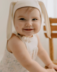 finn + emma Organic Cotton Baby Bunny Ears Bonnet