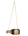 Mary Frances Vintage Wine Beaded Crossbody Handbag
