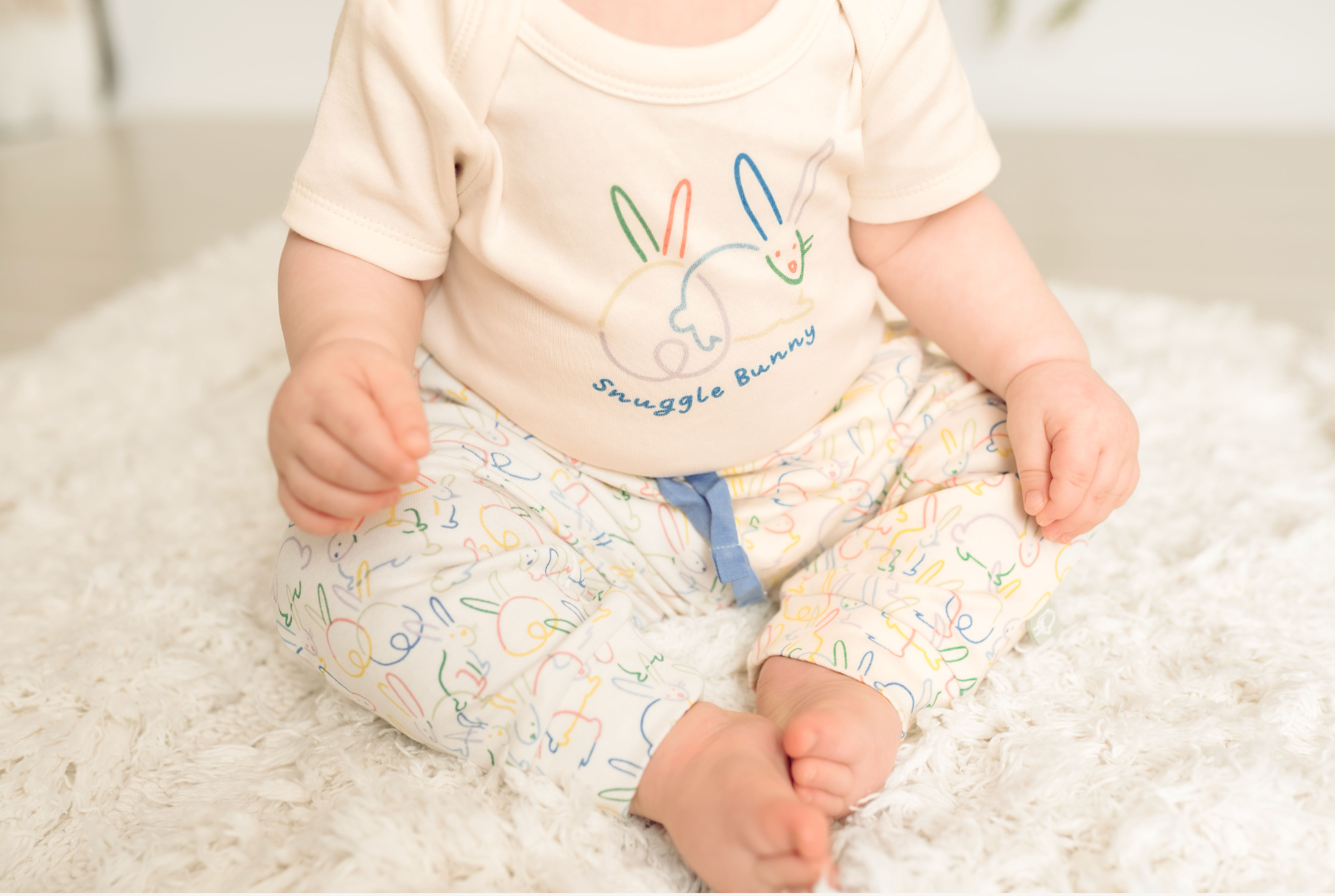 finn + emma Snuggle Bunny Organic Cotton Bodysuit