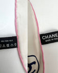 Chanel Silk Pink Black Blue Scarf