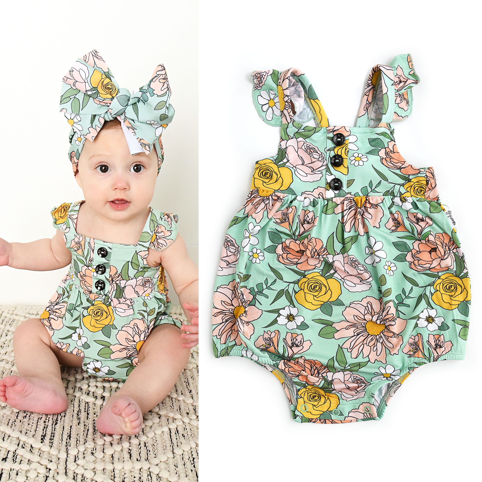 Bamboo Baby Girl Dress Clothing Kendra Floral